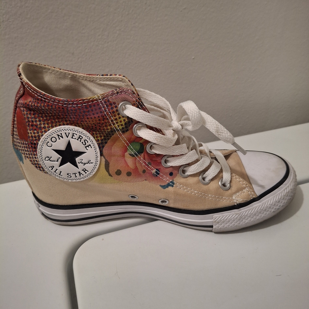 Converse All Star High-Tops with Multicolor Pattern - Picture 4 of 8